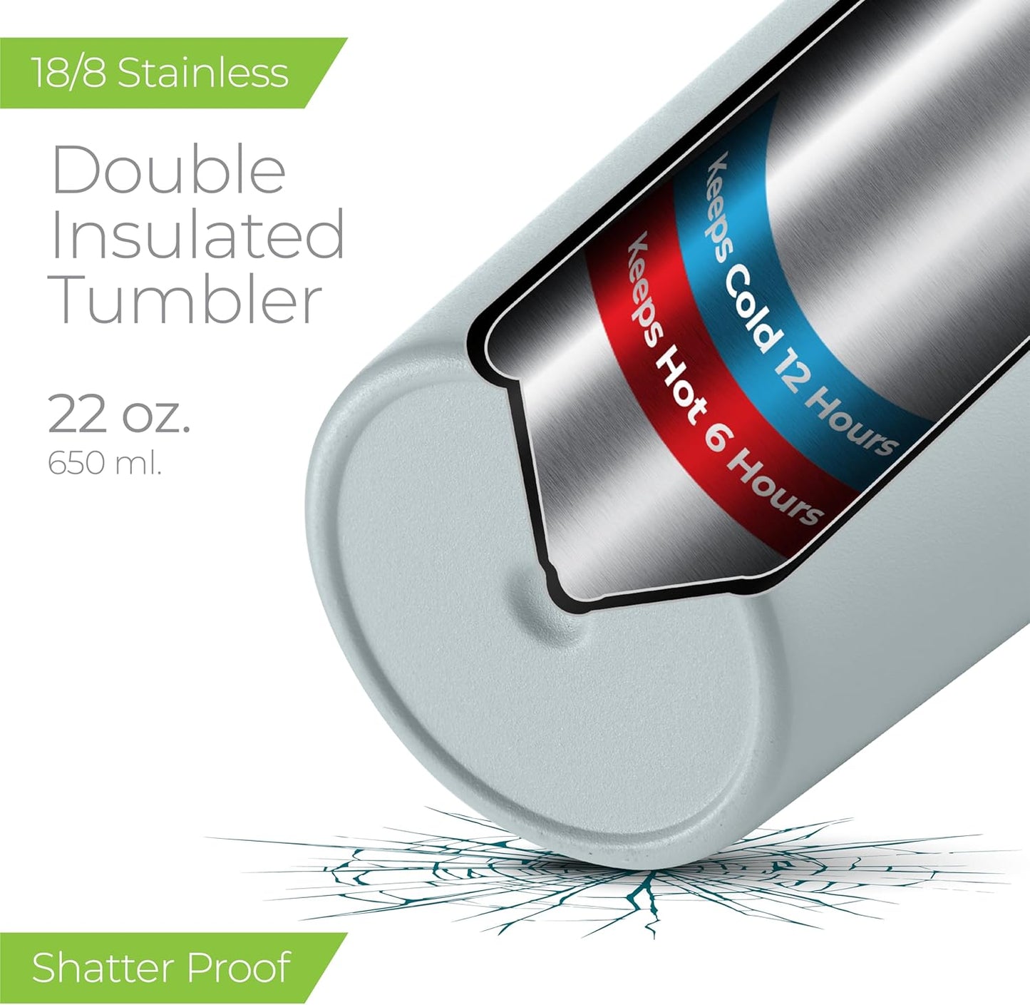 SIPX™ Triple-Insulated Tumblers - 22oz. Premium Modern Tumbler With Lid, insulated Cup Keeps Hot For 6 Hours, Stainless Steel Tumbler Made Of Sustainable Material, Coffee Travel Mug For Home & Office