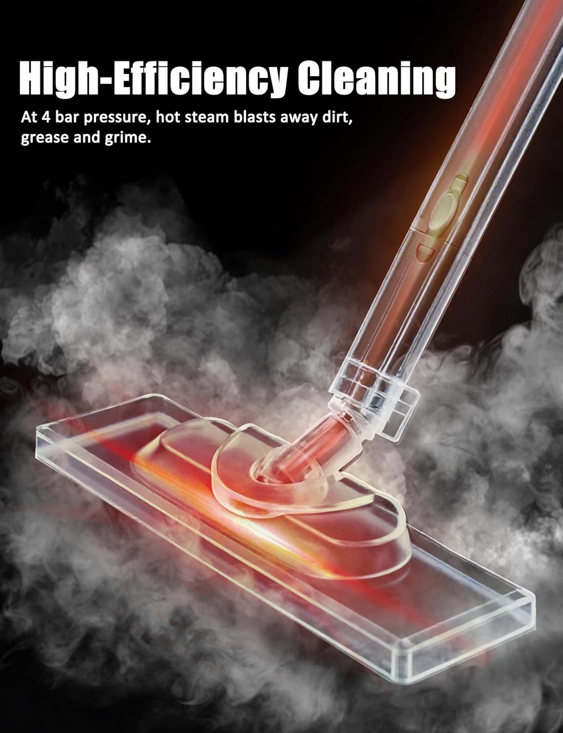 Steam Cleaner for Home, Xyloset Powerful Multipurpose Portable Steamer for Floors, Cars,Tiles, Home Use, 5 Mins Quick Heating, 1.5L Capacity, 20 Acc., Heavy Duty Steam Cleaner Carpet and Upholstery