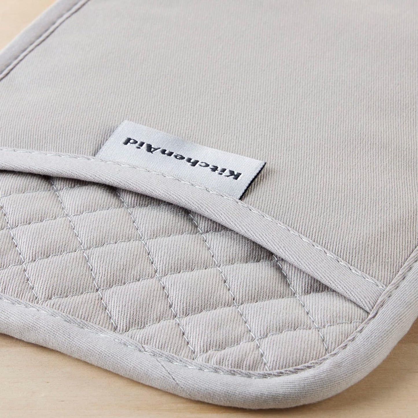 KitchenAid Asteroid Pot Holder 2-Pack Set, Matte Grey, 7"x10"