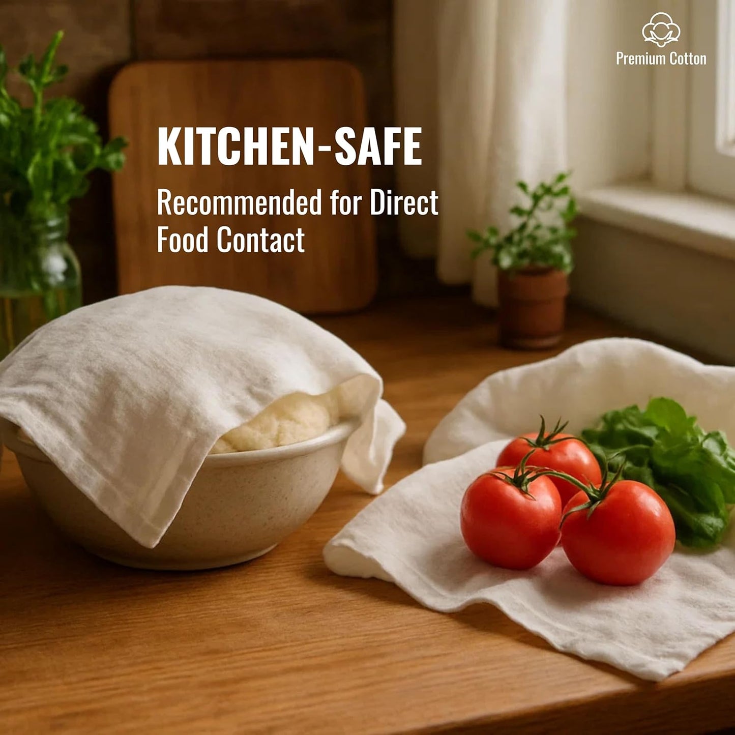 LITO LINEN AND TOWEL Flour Sack Towels – 100% Cotton, 28x28 Inches, Highly Absorbent, Embroidery-Ready Tea Towels for Kitchen & Crafts, Farmhouse Decor, Pack of 6 Natural