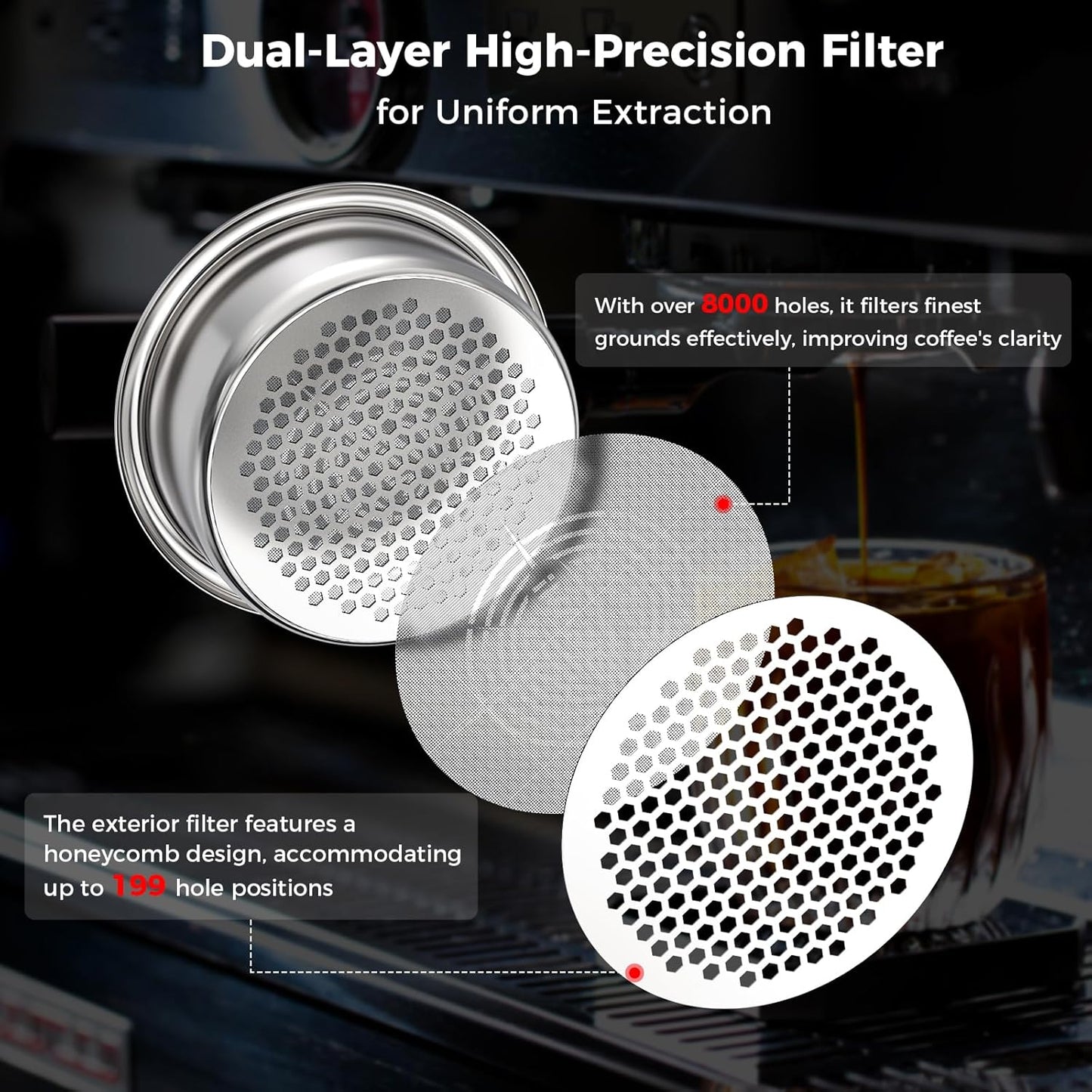 IKAPE 54MM Bottomless Naked Portafilter for Breville BES870/880 & Solis – Includes 18g Basket (Bambino Plus Not Supported)