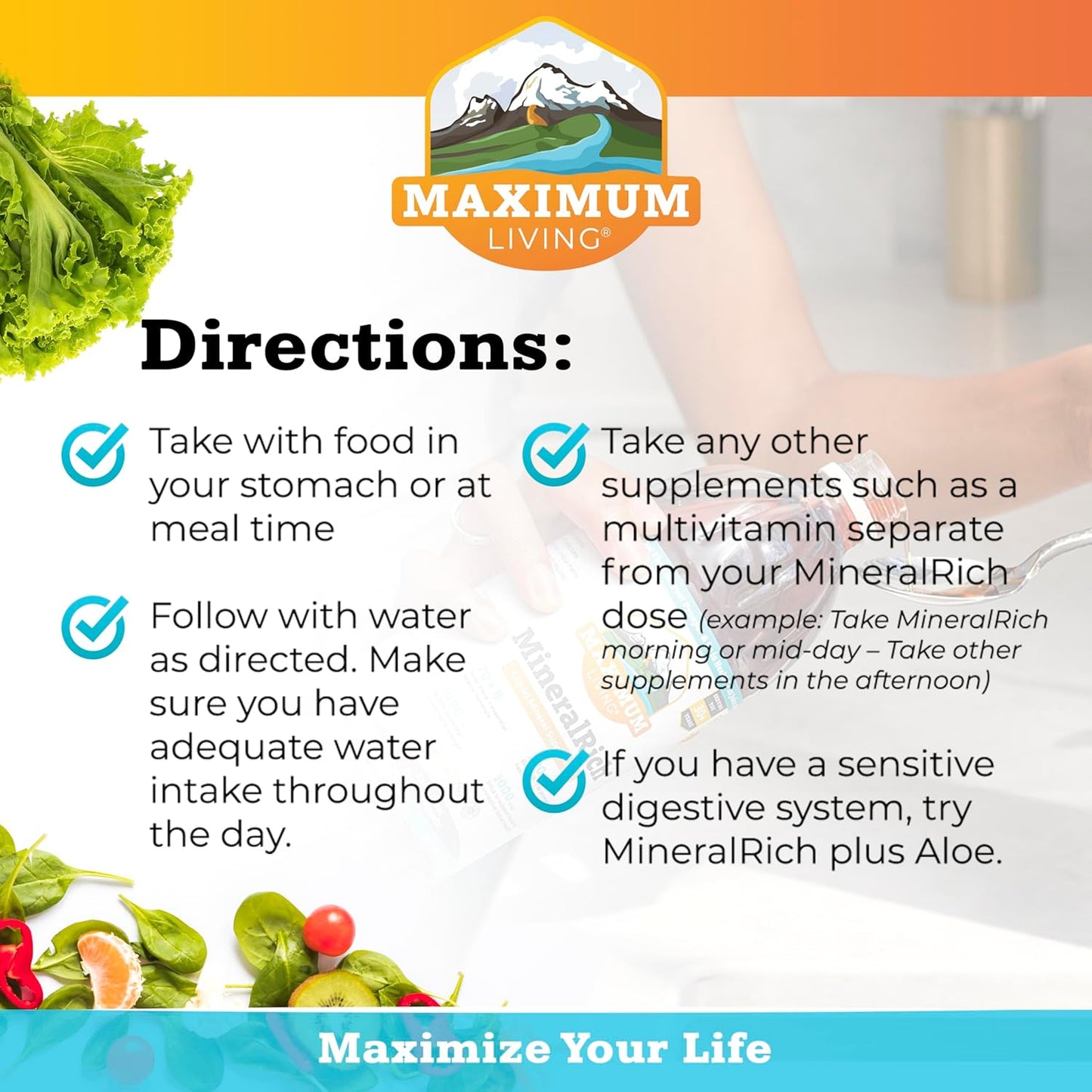 Maximum Living MineralRich Minerals Supplement - 32 oz (32 oz (Pack of 1), MineralRich)