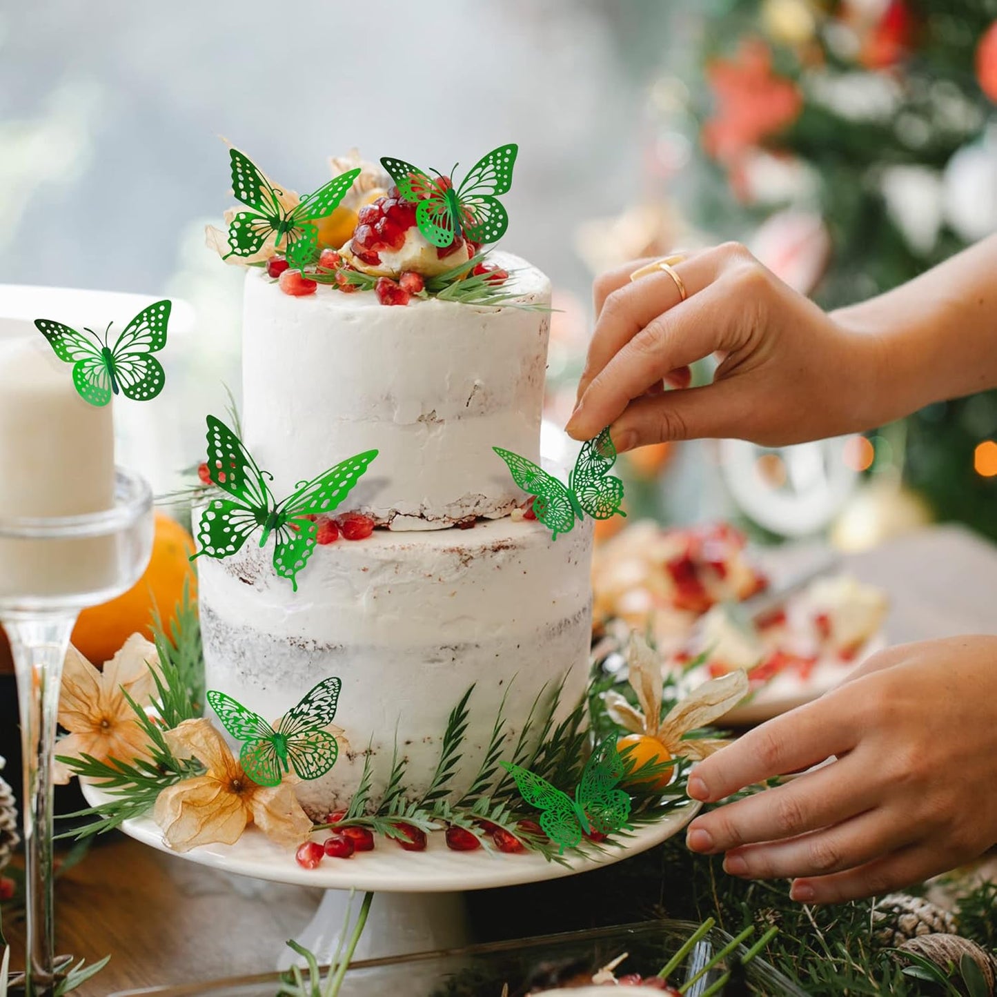 SAOROPEB 3D Butterfly Wall Decor - 48 Pcs, 4 Styles, 3 Sizes, Removable Stickers for Birthdays & Parties