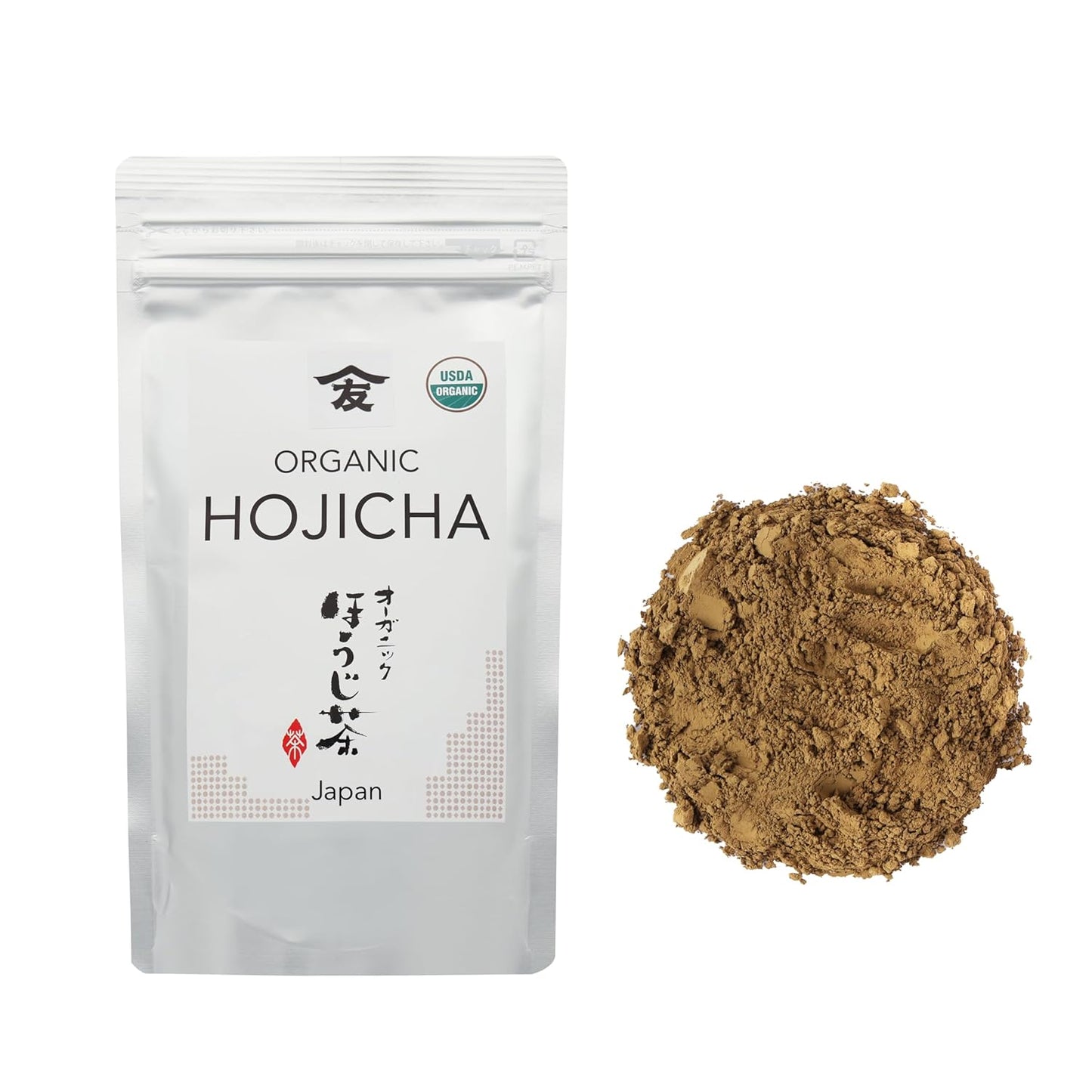TOMOSAN Hojicha Tea - Japanese Organic Loose Leaf Premium Green Tea - Roasted Kukicha & Sencha Blend, Low Caffeine, USDA Certified, Uji-Kyoto, 100g/3.5oz