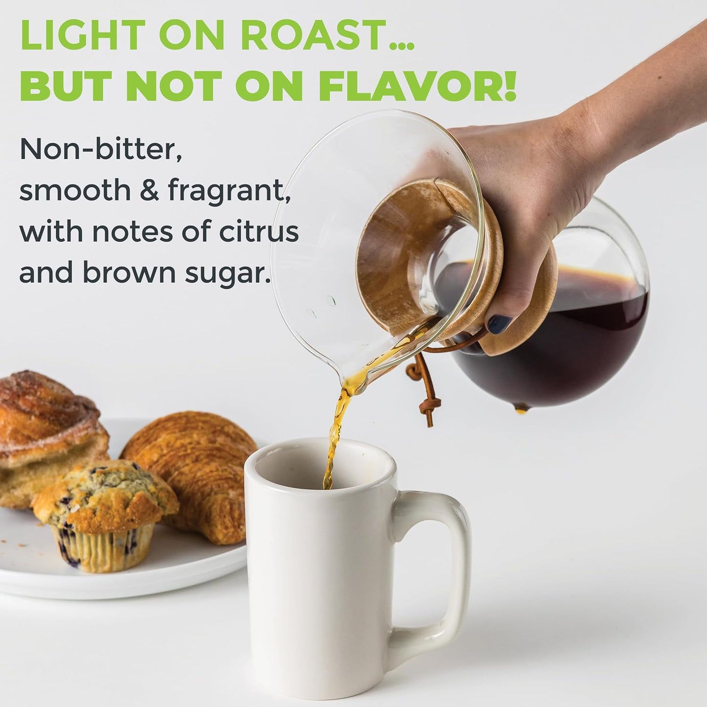 Wink Coffee Blonde Roast, Light Roast Whole Bean Coffee, Single Origin Colombian Arabica Beans, 2.2 lb, Small-Batch, Smooth, Sustainably Sourced