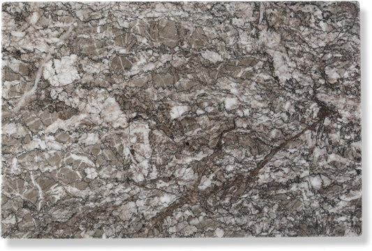 Koville Natural Marble Cutting Board for Kitchen Pastry Bread, 12" x 8" Real Stone Slab Marble Cheese Board for Counter, Decorative Boards Serving Boards for Home Kitchen(Morocco-Zagora Gray)