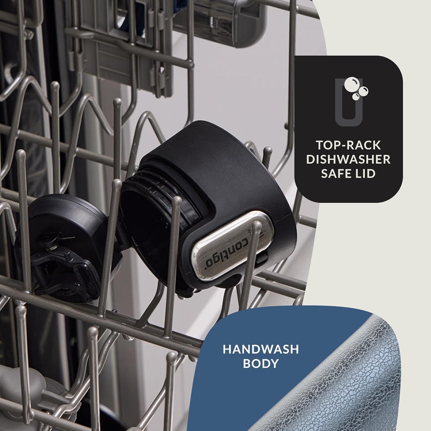 Contigo AUTOSEAL West Loop Vacuum-Insulated Stainless Steel Travel Mug with Easy-Clean Lid 24 oz Crystal Lakeside