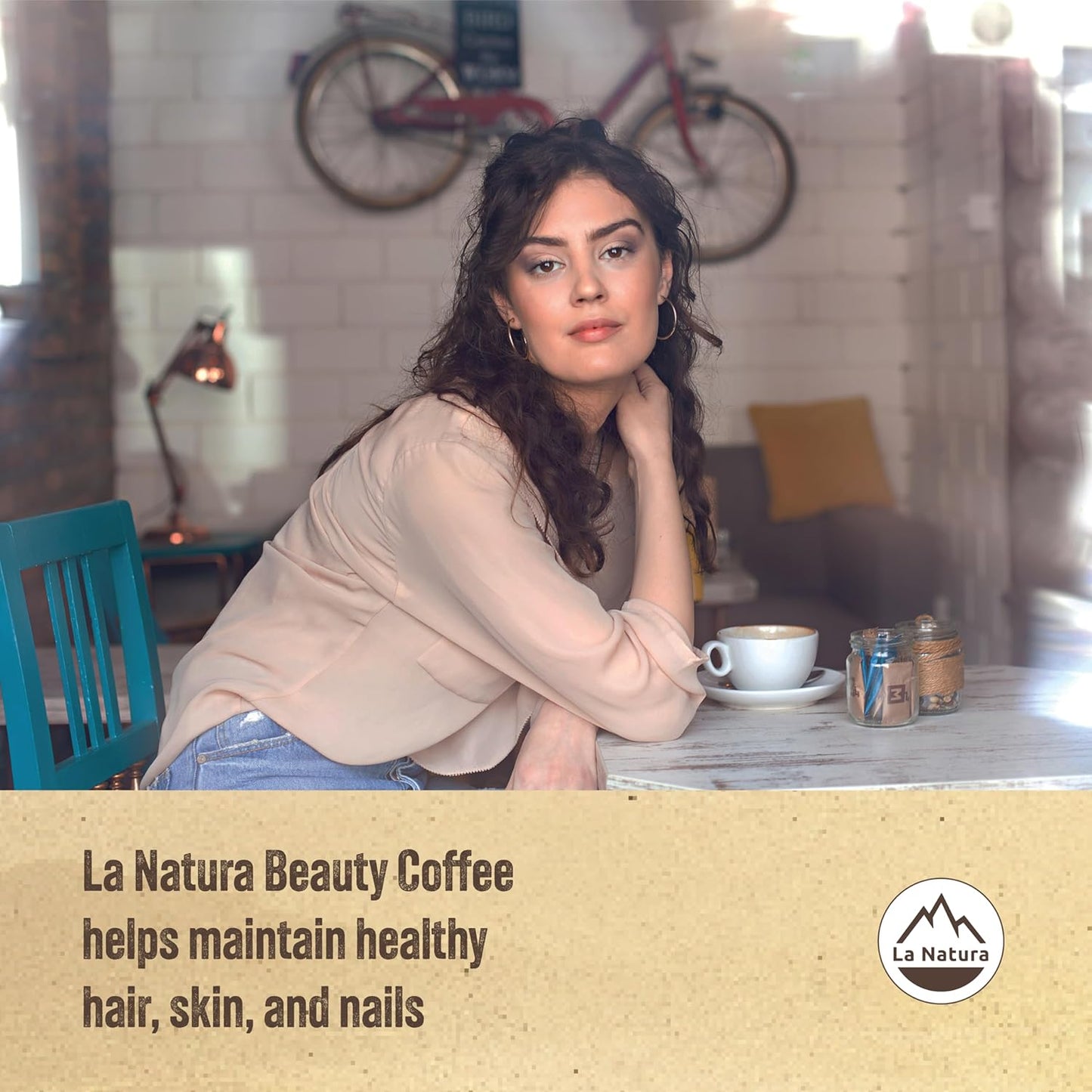 La Natura Lifestyle Beauty Coffee Pods - Lungo Roast European-Style with Biotin, Zinc & Selenium for Hair, Skin & Nails Health - Compostable Nespresso Original Line Compatible Capsules - Pack of 60