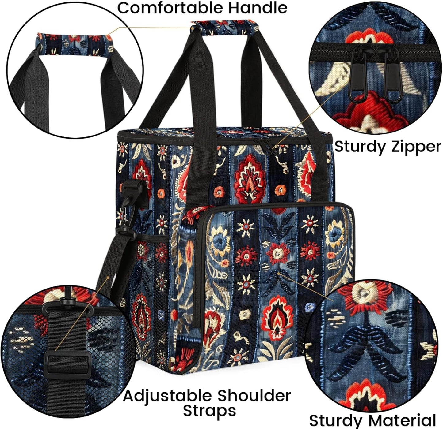 Coffee Maker Travel Bag Compatible with Keurig K-Mini,Single Serve Coffee Brewer Carrying Case Compatible for K-Mini Plus with Multiple Pockets for K-Cup Pods(Bag Only)