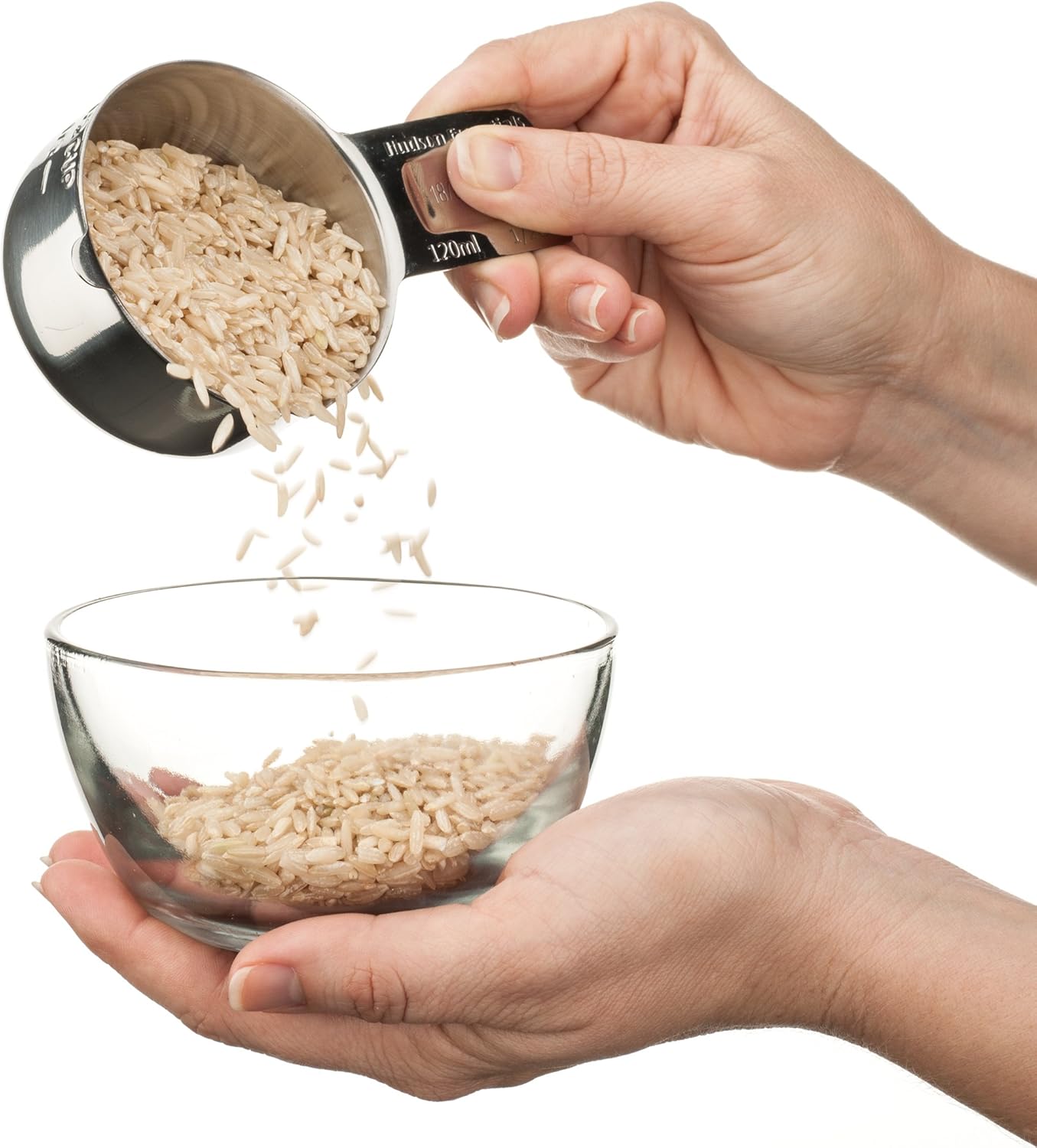 Hudson Essentials Stainless Steel Measuring Cups Set (6 Piece Set)