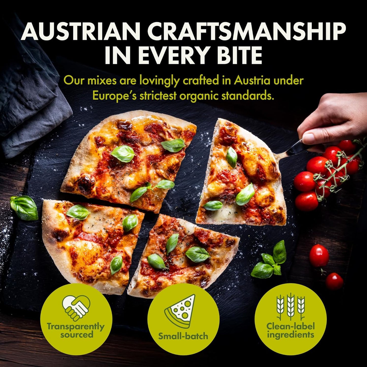 Let’s Bake Bread Organic Pizza Crust Baking Mix - Crispy & Chewy Artisan Crust - USDA Organic, Non-GMO, No Additives, Easy Home Baking, Pizzeria-Quality Dough at Home - 17.64 oz (1 Pack)