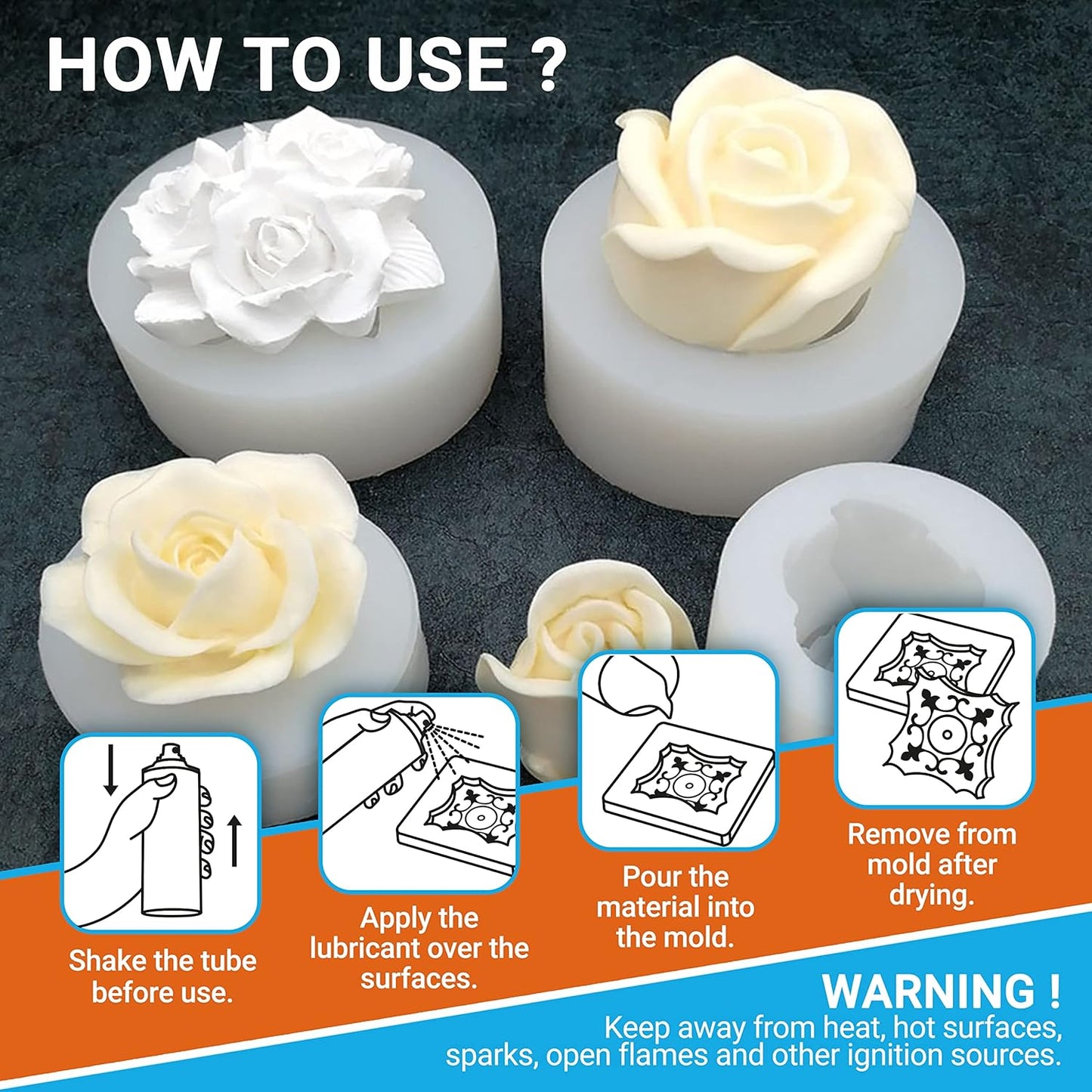 Adhesive Guru Silicone Mold Release Aerosol Spray (6.76 fl oz) Lubricant Agent for Epoxy Resin Molds (1 Pack)