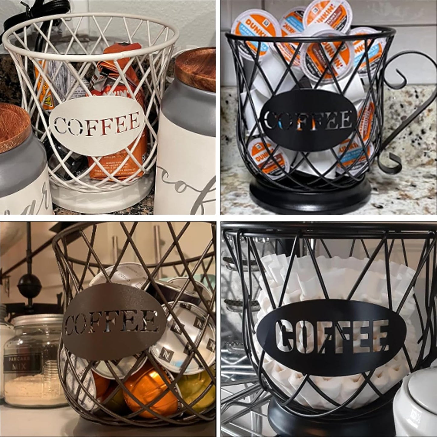 TreeLen Coffee K Cup Holder, K Pod Storage Organizer, Keurig Cup Holder for Countertops, Kcup Holders for 35 K cups – Matte Bronze