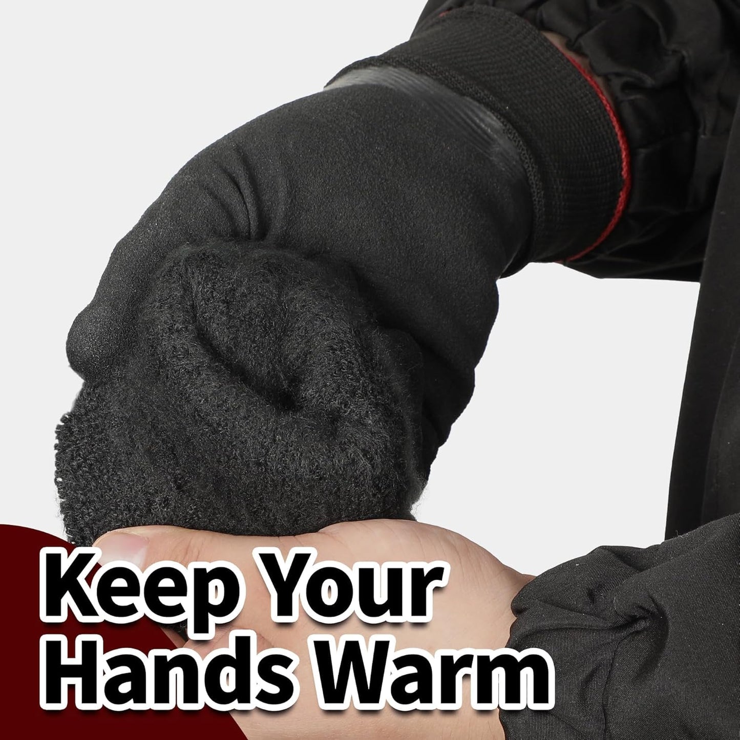 Schwer FreezeGuard Winter Work Gloves, ANSI A2 Cut Resistant Freezer Gloves for Outdoor Cold Weather Keep Hands Warm, Waterproof Gloves for Shoveling Snow, Ice Fishing, XXL