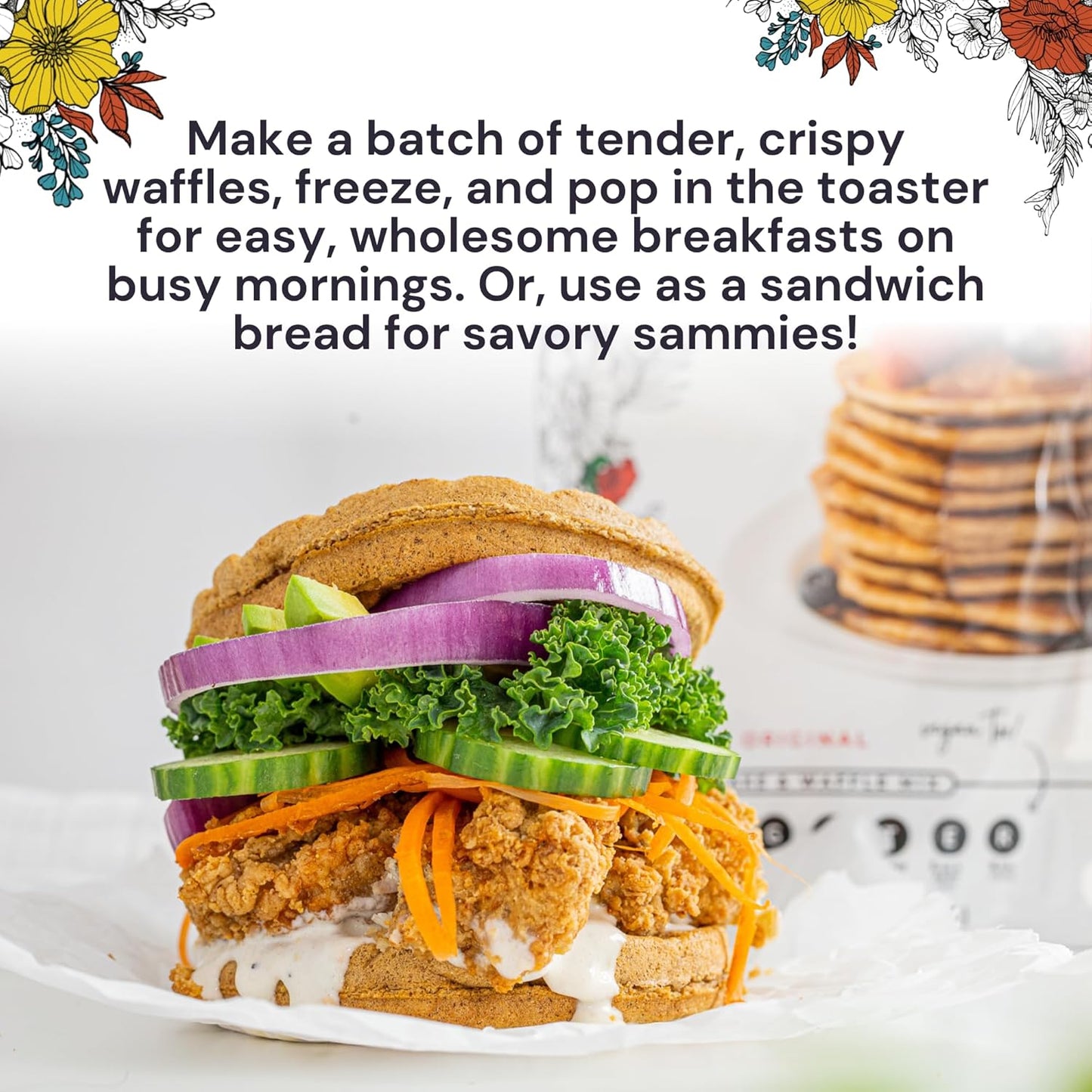 eat G.A.N.G.S.T.E.R. Vegan Pancake & Waffle Mix - Allergy-Friendly Baking Mix, Grain-Free, No Dairy, Nuts, Gluten, Dairy - For Paleo & AIP Diets, Fluffy Pancake & Crispy Waffle Breakfast Food, 3 Pack