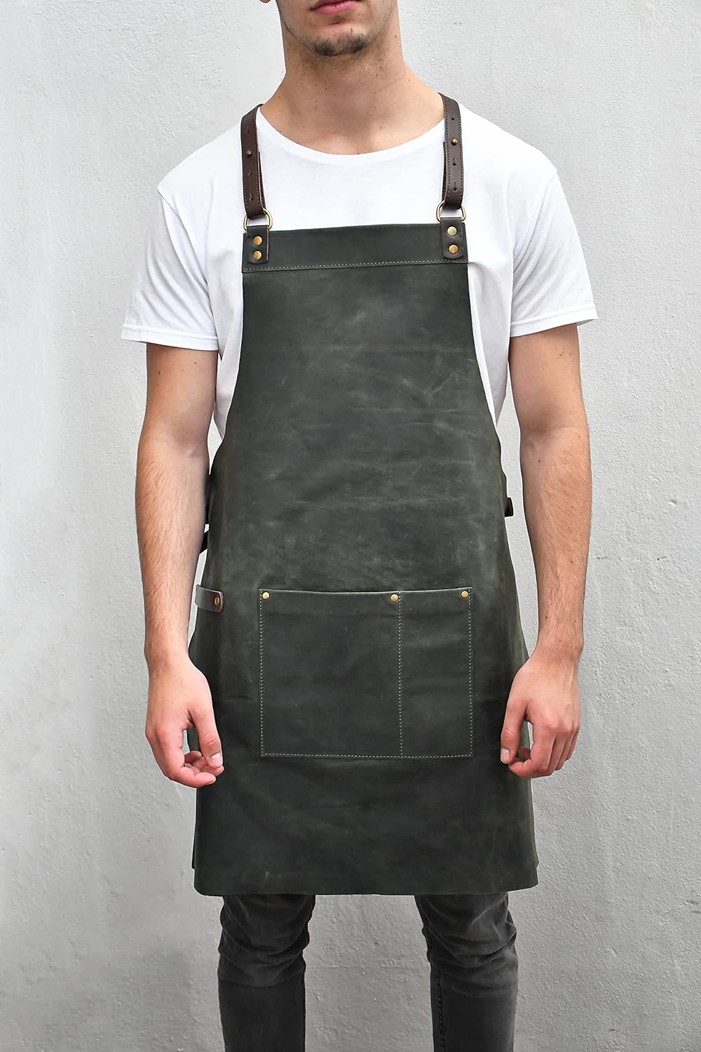 Leather Apron Barista Barber BBQ Barbecue