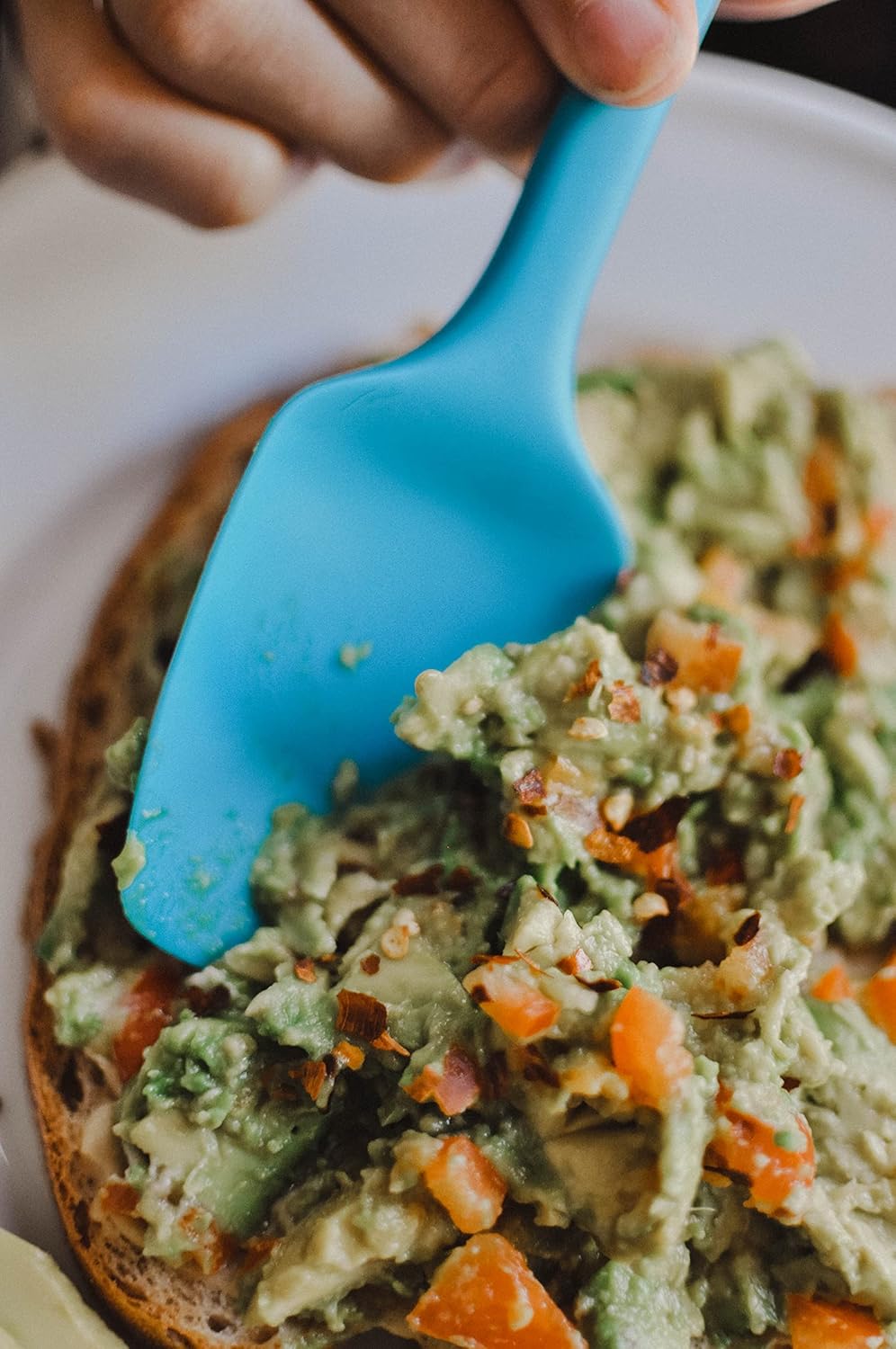 GIR: Get It Right Premium Seamless Spoonula - Non-Stick Heat Resistant Silicone Scraper Spatula - Perfect for Mixing, Serving, Scraping, Stirring, and More - Ultimate - 11 IN, Navy