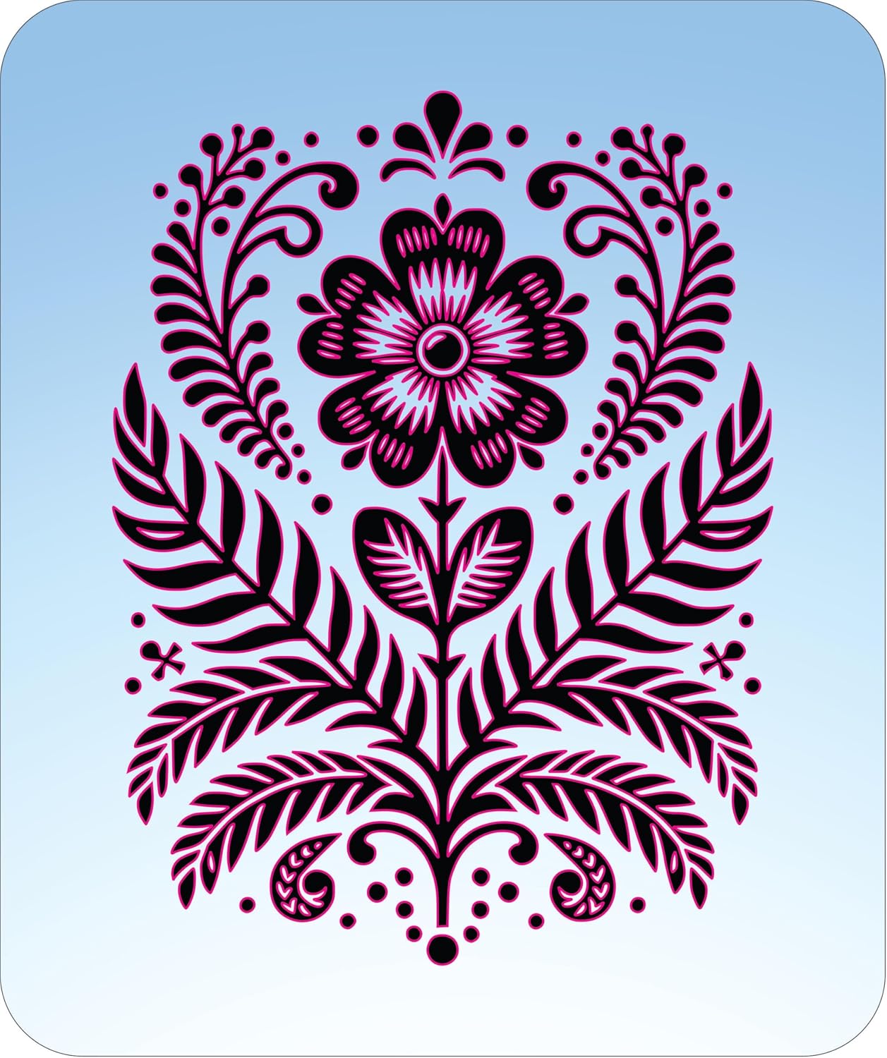 Scandinavian Flower 3 Stencil - Nordic Minimalist Floral Design for Hygge Décor, DIY Crafts, Wall Art, and Modern Home Styling from The Artful Stencil