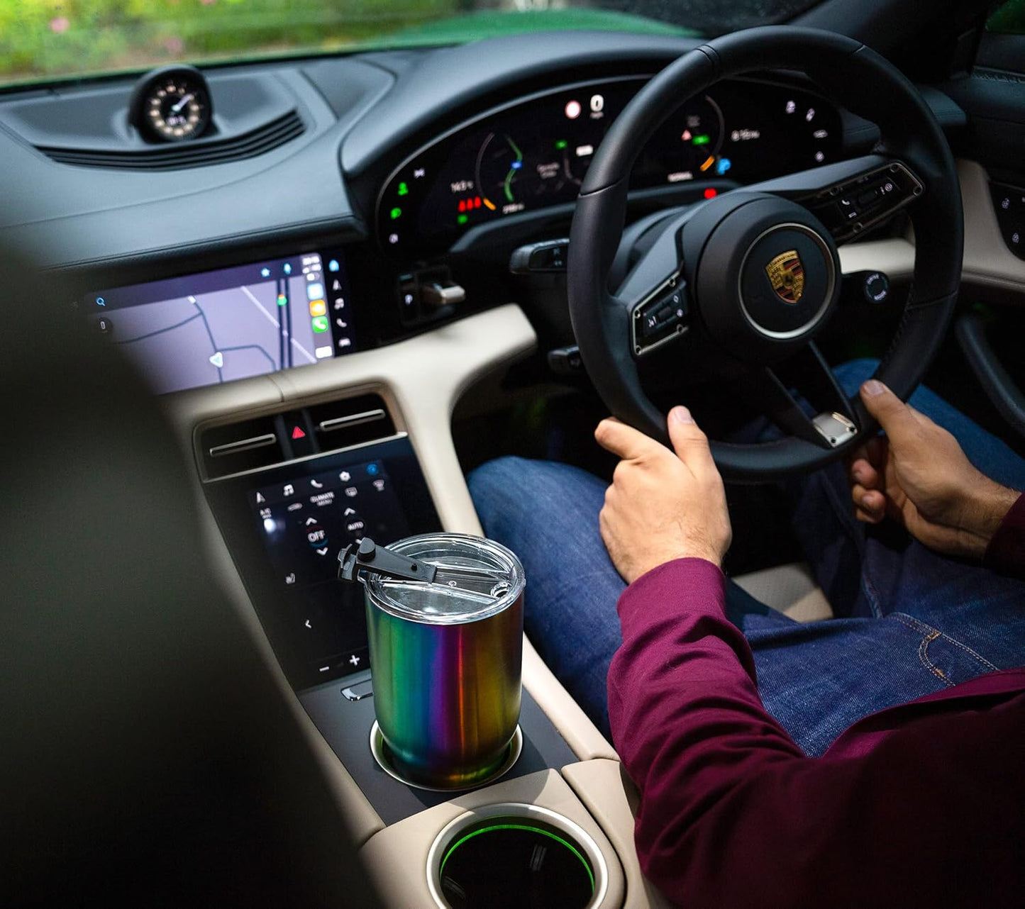 Beast 20 oz Tumbler Stainless Steel Vacuum Insulated Coffee Ice Cup Double Wall Travel Flask (Rainbow)