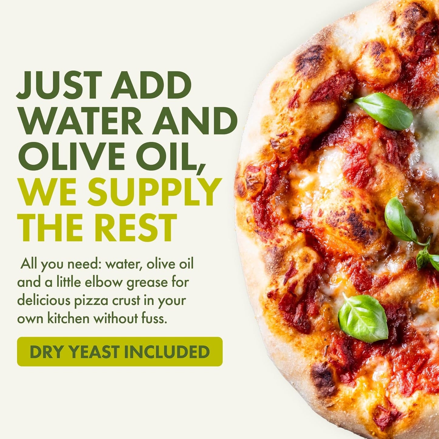 Let’s Bake Bread Organic Pizza Crust Baking Mix - Crispy & Chewy Artisan Crust - USDA Organic, Non-GMO, No Additives, Easy Home Baking, Pizzeria-Quality Dough at Home - 17.64 oz (1 Pack)