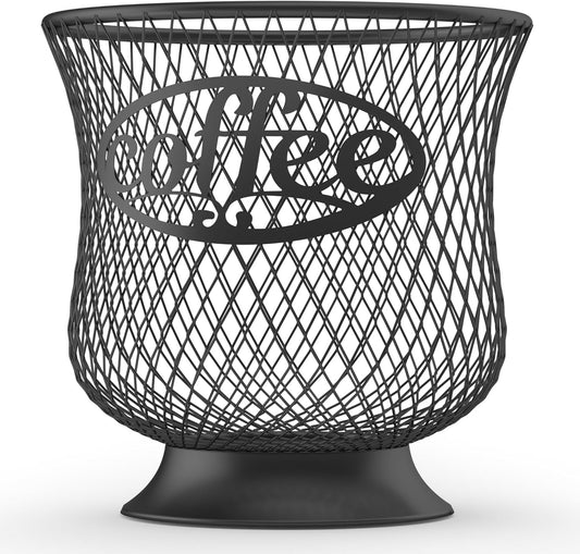 Coffee Pod Holder, Large K Cup Organizer, Large Capacity K Cup Storage for Keuring Espresso Capsule Coffee Creamer, Easy to Refill and Organize for Cafe Bar, Coffee Bar Decor