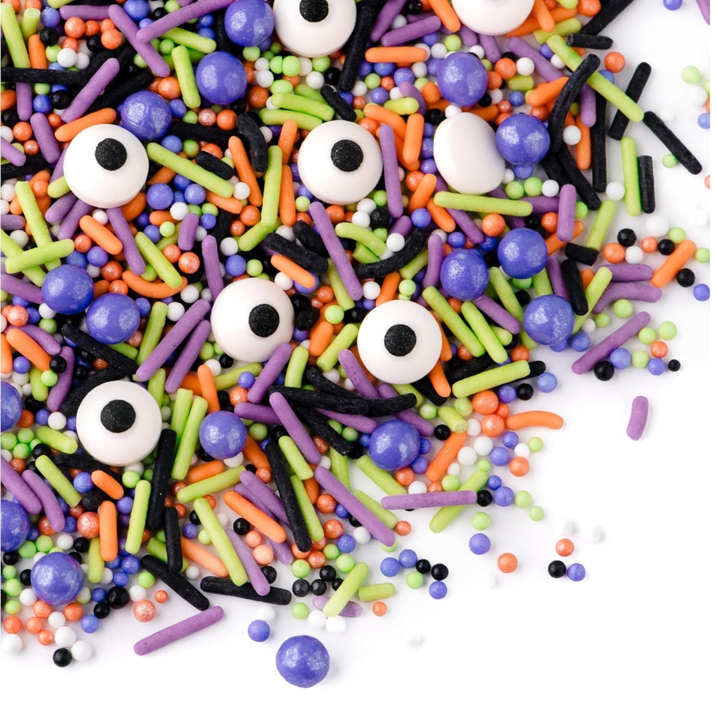 Sweets Indeed Sprinklefetti Monster Mash Sprinkles – 4 oz Jar | Halloween Sprinkle Mix with Candy Eyeballs, Jimmies, Nonpareils & Confetti | Cupcake & Cake Decorations