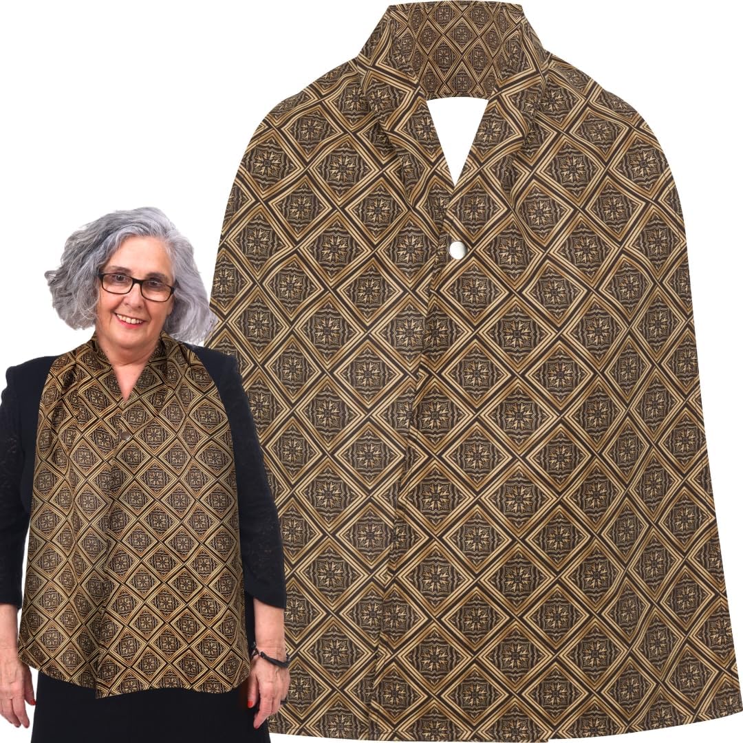 Adult Bib Scarf - Dignified Alternative to Bibs | Washable and Reusable Clothing Protectors for Eating
