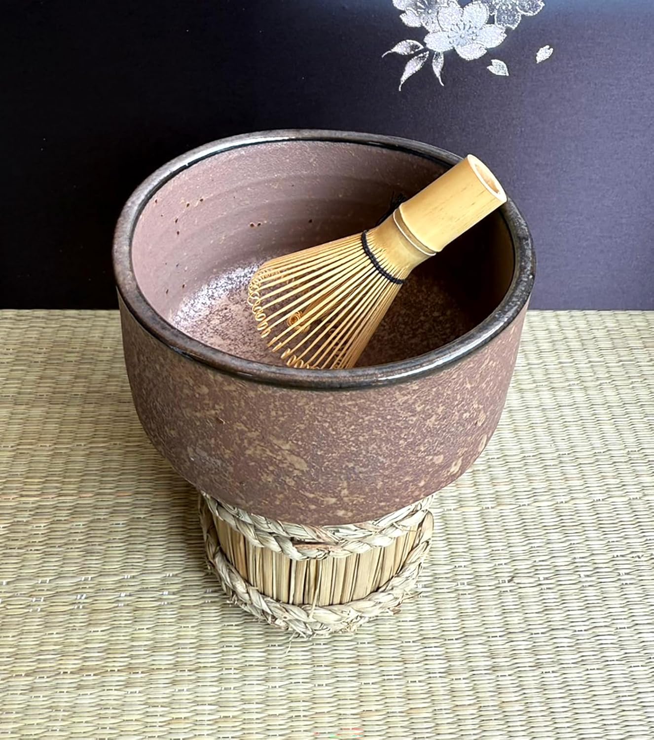 Japanese Traditional Handcrafted Mino Matcha Chawan Tea Bowl Cup Ceremony Tableware Pottery (Kin Kesshou)