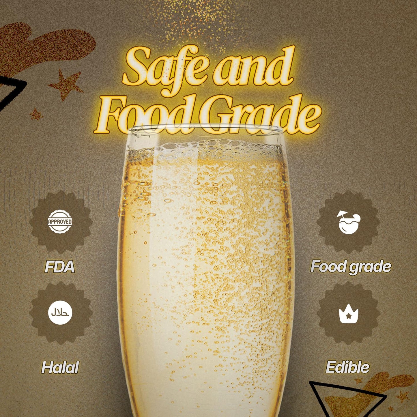 BeePoint Green Edible Glitter for Drinks 15g - Food Grade, Vibrant Color Shimmer Powdered Dust for Drinks, Cocktails, Cake Decorating, Baking, Chocolates, Candy, Sweets, & Cookies - Vegan & Gluten Free