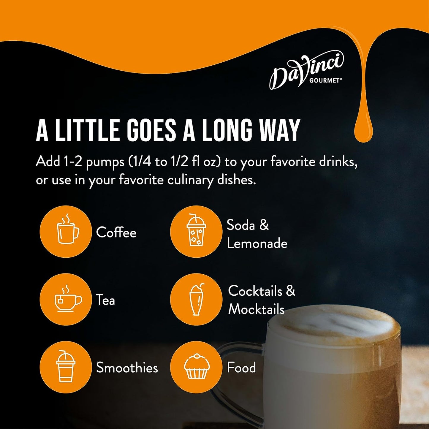 DaVinci Gourmet Classic Coffee Liqueur Syrup, 25.4 Fluid Ounces (Pack of 4)