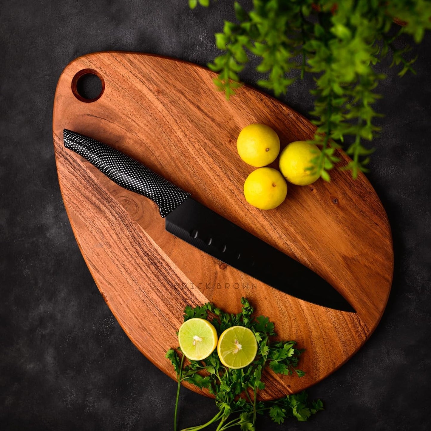Premium Handcrafted Wood Cutting Board and Chopping Board for Meat, Cheese Board, Vegetables, Bread, and Charcuterie - Decorative Wooden Serving Board(15.5x11.0 Inch)