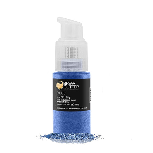 Brew Glitter - Blue Edible Glitter (25g 1x Pump) for Beer, Cocktails, Mocktails and Other Beverages