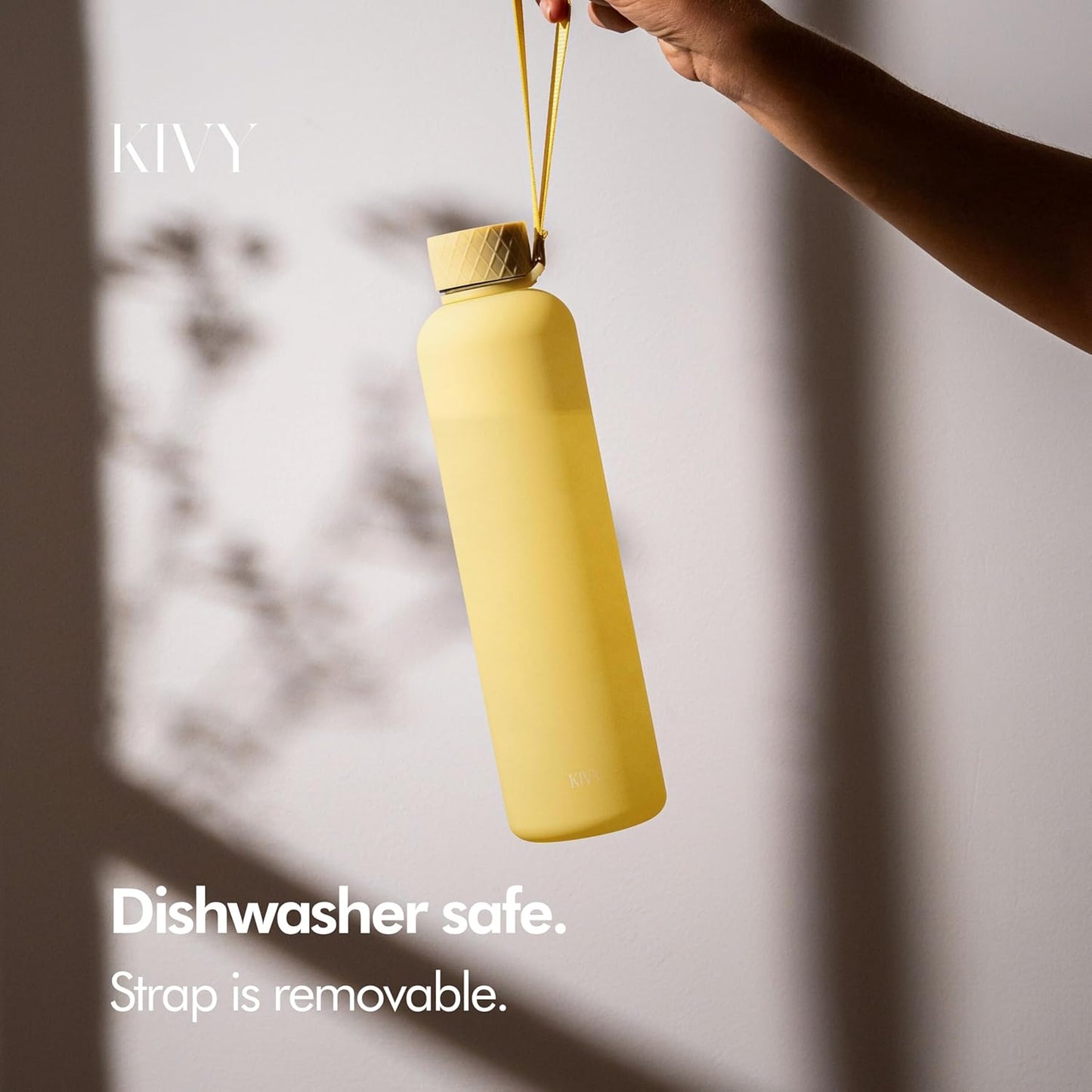 KIVY Slim Water Bottle 32oz [Lightweight & Shatterproof] - Reusable Tritan Water Bottle - Leak Proof Bottle for Women & Men - No Spill - Dishwasher Safe Water Bottle BPA Free