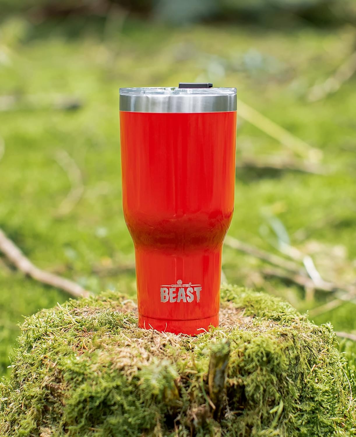 Beast 30 oz Tumbler Stainless Steel Vacuum Insulated Coffee Ice Cup Double Wall Travel Flask (Ladybug Red)