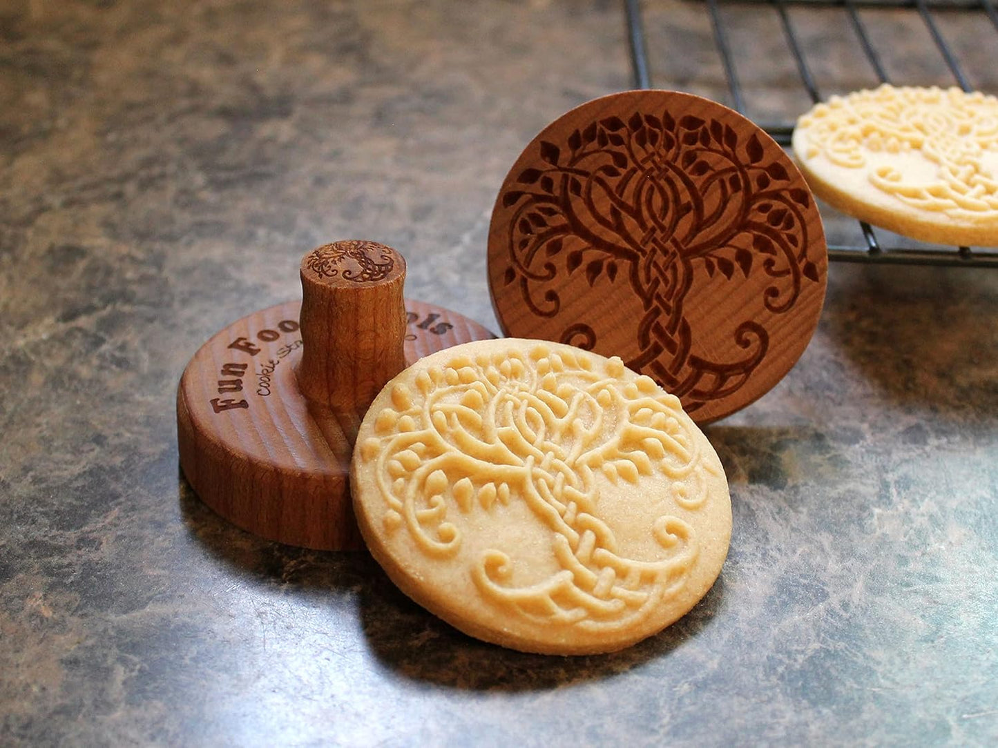 Wood Cookie Stamp, 2.5 Inch (Celtic Tree CS-060)
