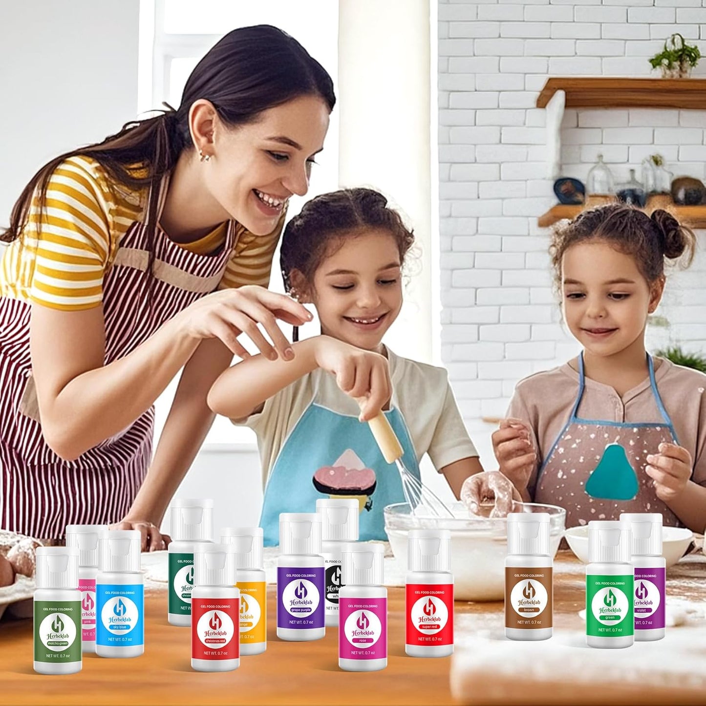 Gel Food Coloring 18 Colors x 0.7 oz Concentrated Gel Based Food Dye Vibrant Icing Colors Neon Food Coloring for Baking Cake Decorating Cookies Fondant