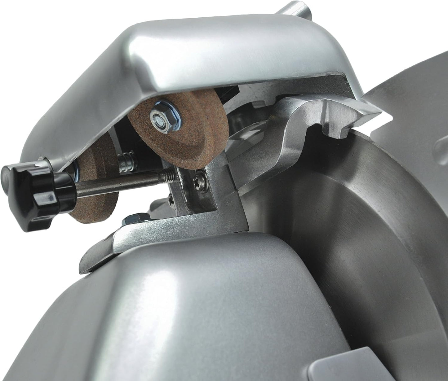 KWS MS-10SL Commercial 320w Electric Meat Slicer 10-Inch Triple Safety Locks + Anodized Aluminum Base with Stainless Steel Blade, Frozen Meat/Cheese/Food Slicer Low Noises Commercial and Home Use