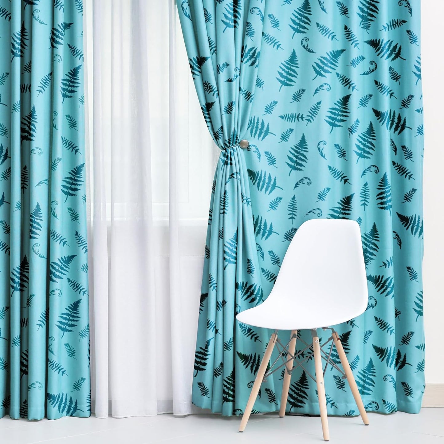 NAKLEO Painting Stencil for Crafts A4 8.3” x 11.8”, Fern Leaf Frond Pattern, Reusable Plastic DIY & Scrapbooking Drawing Template, Decoupage Art Home Decor, Wall Wood Fabric Furniture