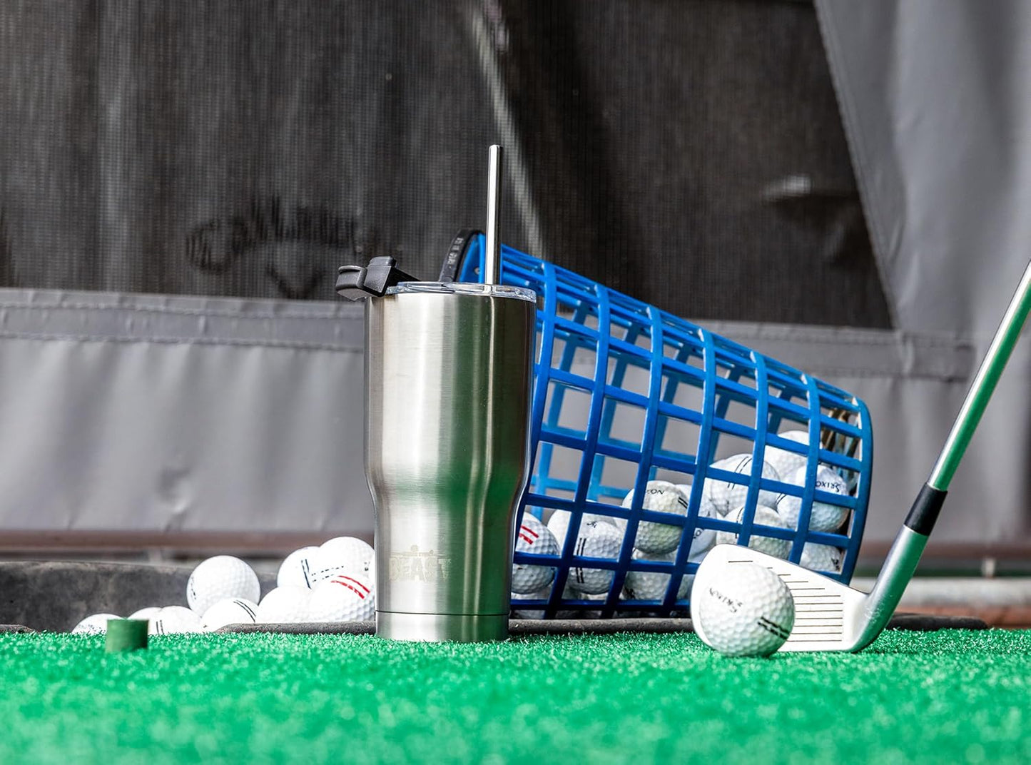 Beast 20 oz Tumbler Stainless Steel Vacuum Insulated Coffee Ice Cup Double Wall Travel Flask (Stainless Steel)