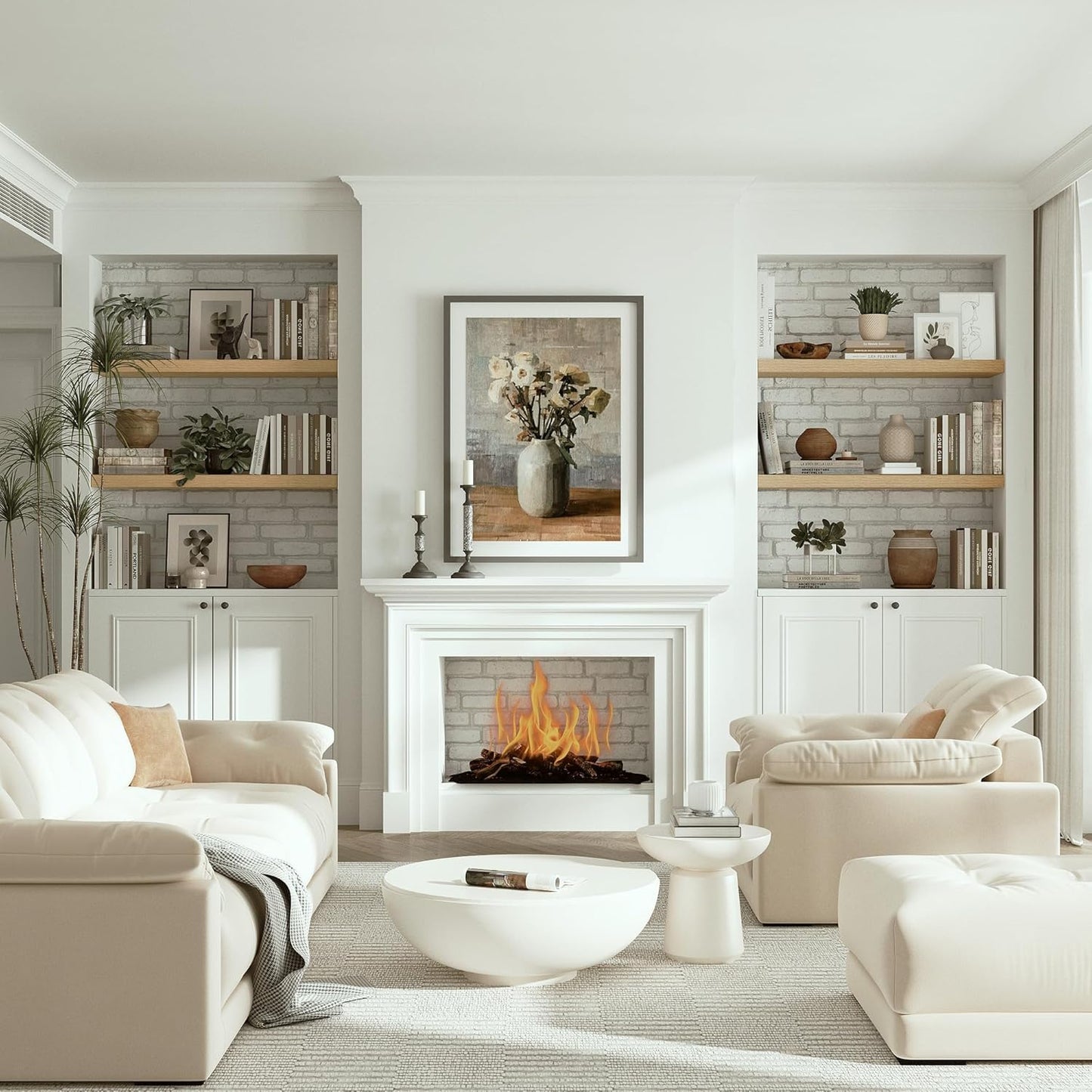 Vivelove 10 inches Deep Floating Shelves 36 inch Long, Single Wall Shelves Heavy Duty 70 lbs for Bedroom, Bathroom, Living Room, Kitchen, Office, Modern Shelf Home Decor, Set of 1, Oak