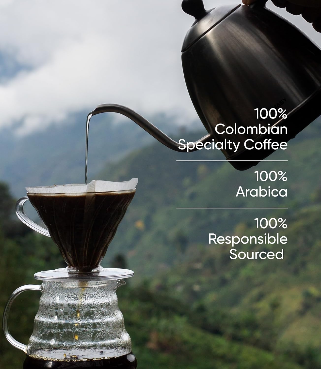 Colombian Specialty Pink Bourbon Coffee Whole Bean Medium Roast Arabica Gourmet Fresh Roasted Single Origin Premium Low Acid Exotic Notes Rich Aroma Smooth Flavor High Altitude Gift Ready 8.8oz 250g