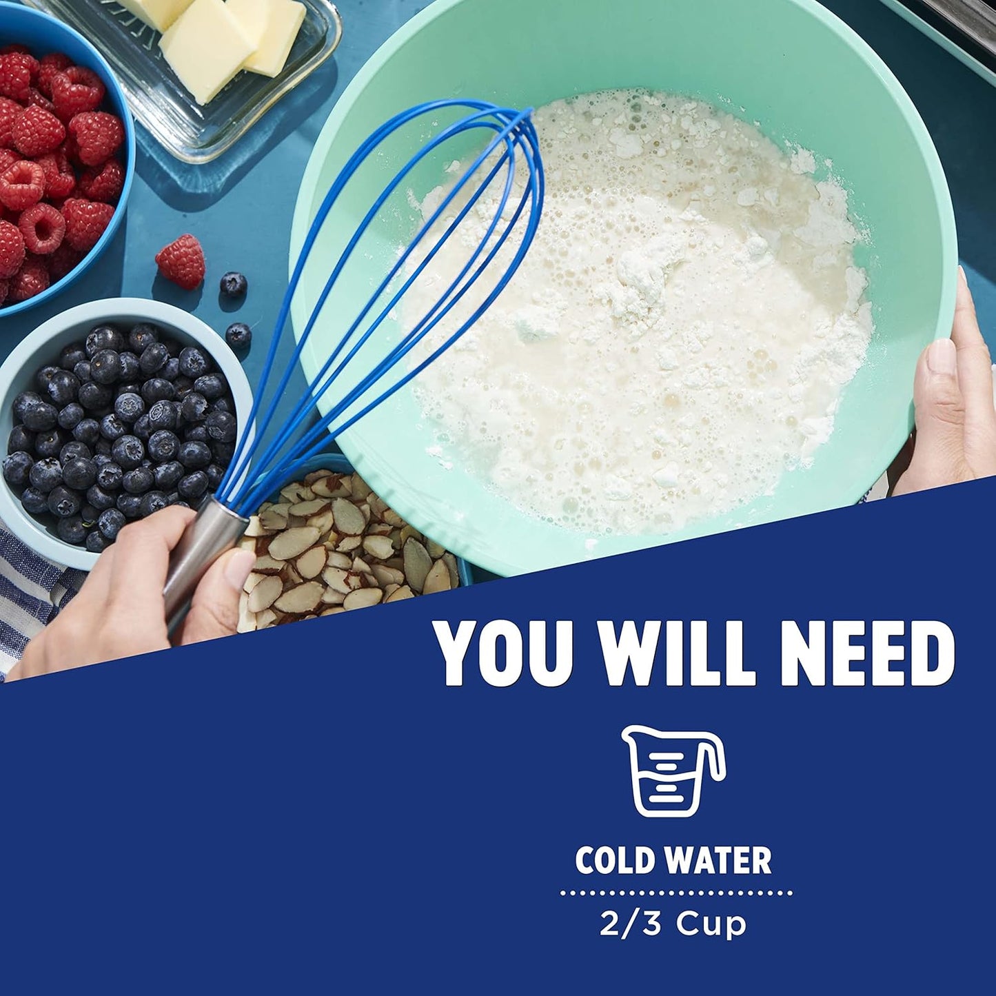 Krusteaz Light & Fluffy Complete Pancake Mix, Blueberry 25.2 Ounce (Pack of 6)