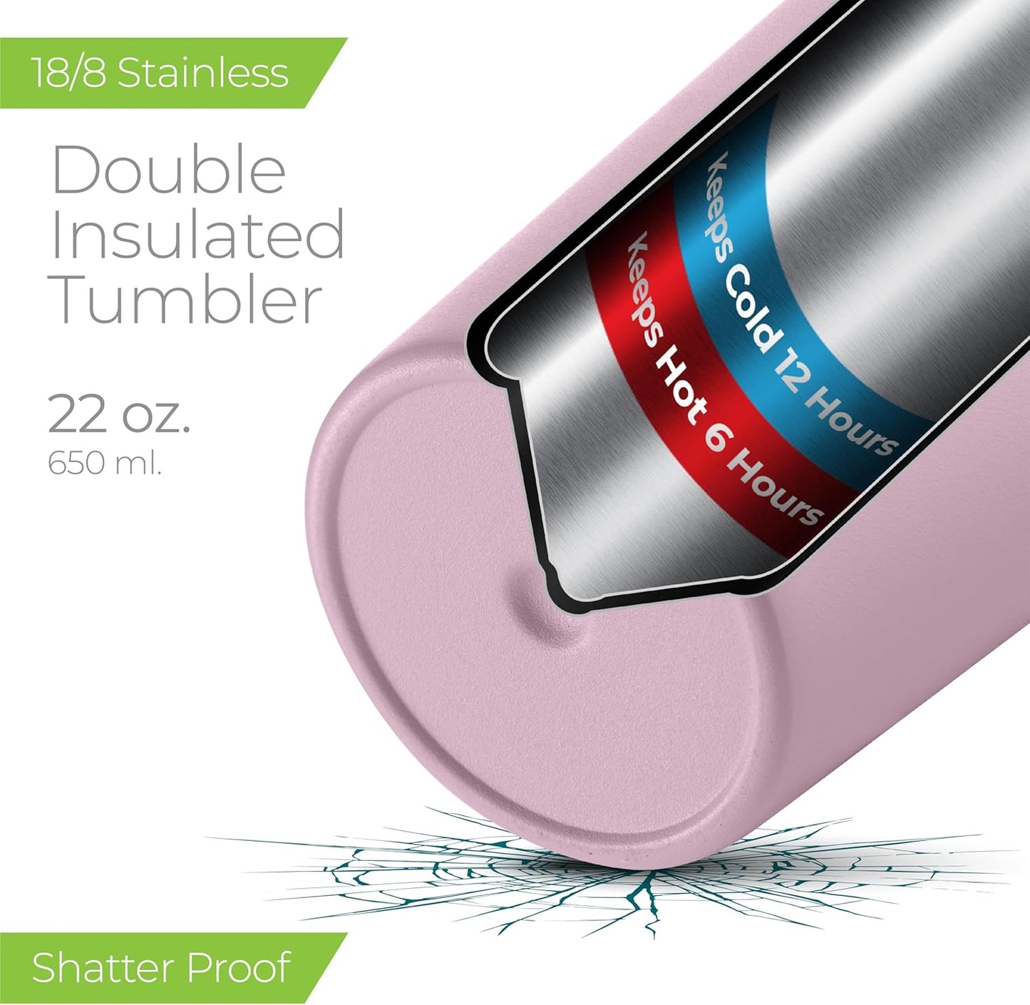 SIPX™ Triple-Insulated Tumblers - 22oz. Premium Modern Tumbler With Lid, insulated Cup Keeps Hot For 6 Hours, Stainless Steel Tumbler Made Of Sustainable Material, Coffee Travel Mug For Home & Office