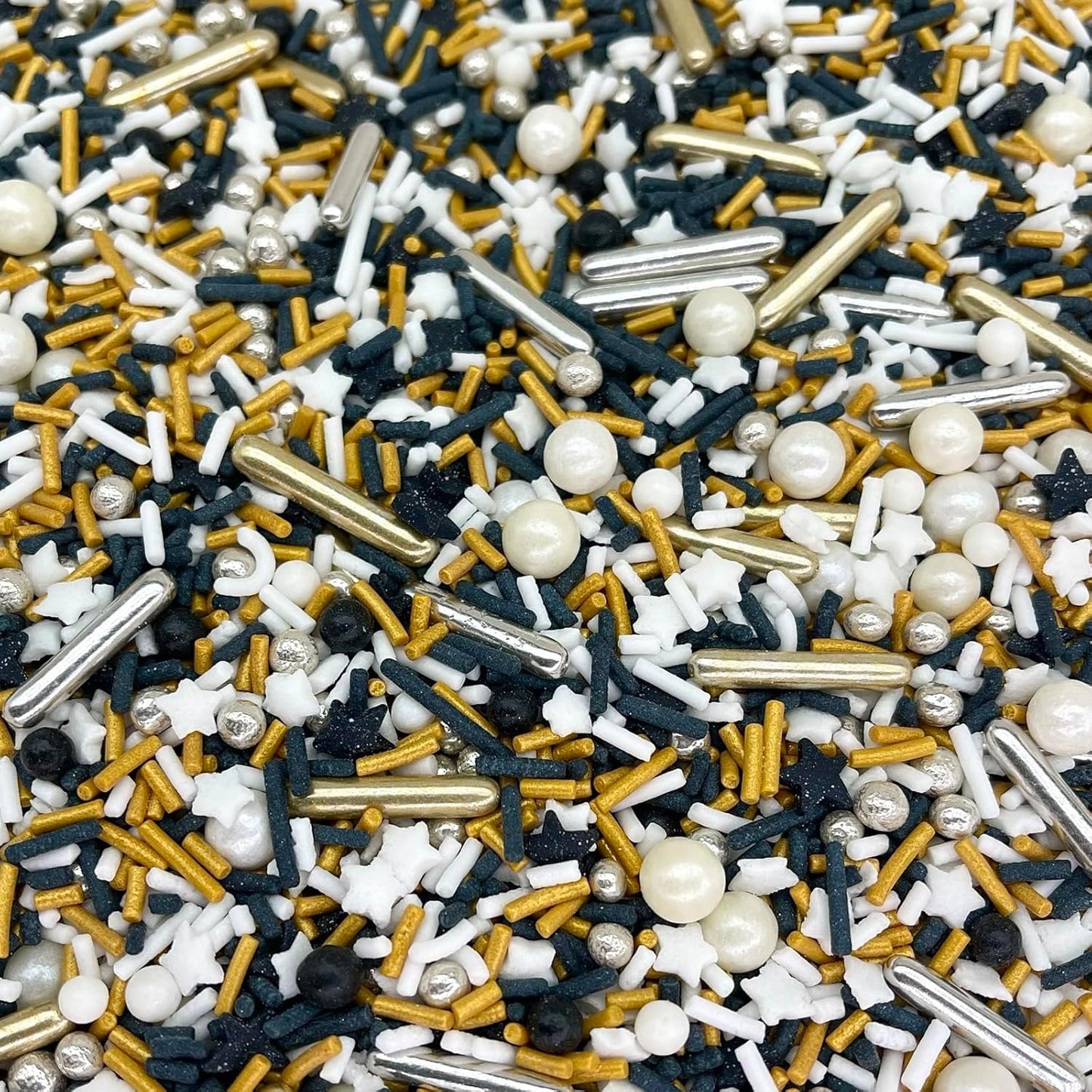 Sprinkles | 4 oz | Gold and silver sprinkles | Metallic sprinkles | New year sprinkles | Glamour sprinkles | Sprinkle mix | Manvscakes