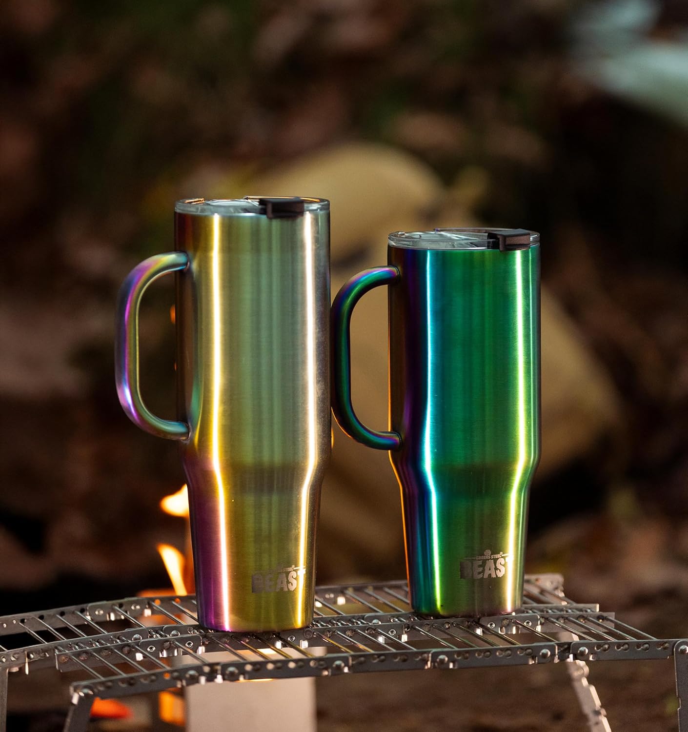 Beast 42 oz Tumbler Stainless Steel Vacuum Insulated Coffee Ice Cup Double Wall Travel Flask (Rainbow)