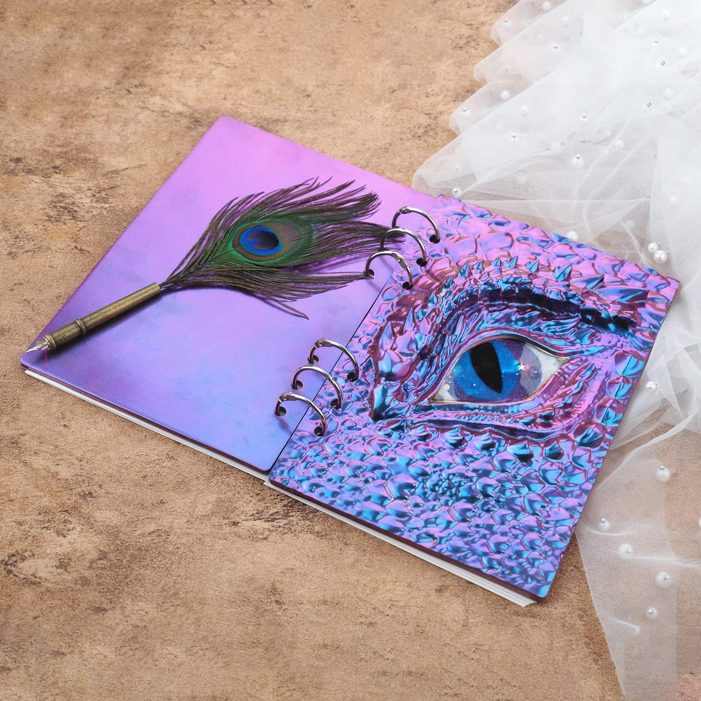 Note Book Cover Resin Molds, 2 Style A5 Note Book Cover, Resin Notebook Molds, Epoxy Resin Molds Silicone Casting with Book Rings for Notebook Epoxy Resin DIY