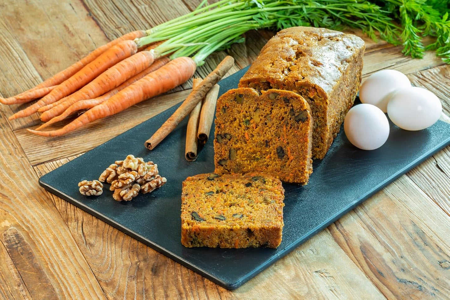 Nadel - NATURALLY DELICIOUS CARROT CAKE SLICES (4 Pack) Sweet Breads & Cakes, Back to School lunch snack, breakfast bar