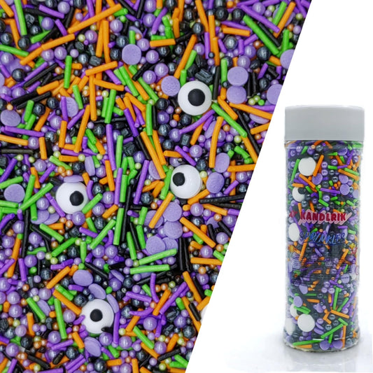 Halloween Sprinkles Monster Theme Eyes Cake Decorations Topper Edible Themed Sprinkles For Cookie Decorating, Chocolate Desserts, Cupcakes, Ice Cream 4.58OZ