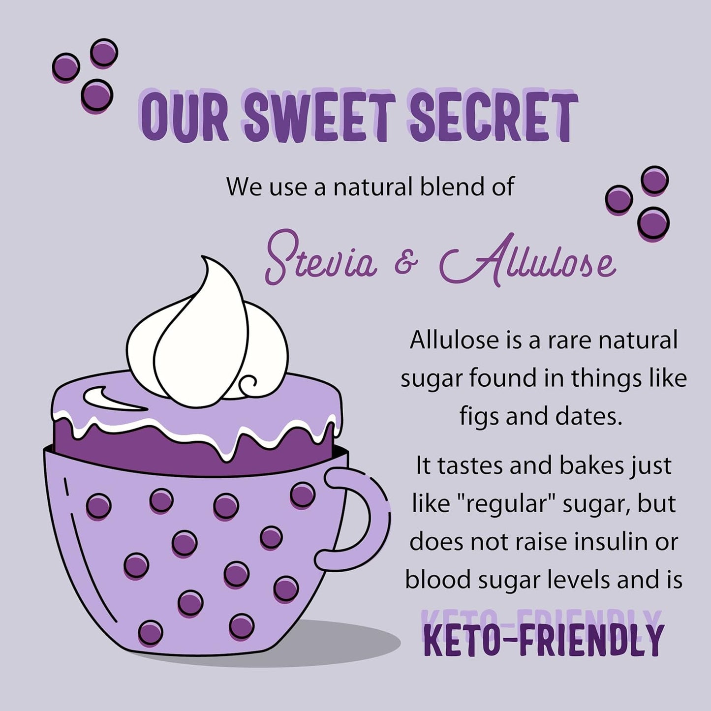 Sweet Logic Keto Baking Mix - Blueberry Muffin - Gluten-Free - Dairy Free - Diabetic-Friendly - High Protein - Allulose - Stevia - Low Sugar - Low Carb - Quick 20-Minute Prep (1-2G Carbs Per Serving)