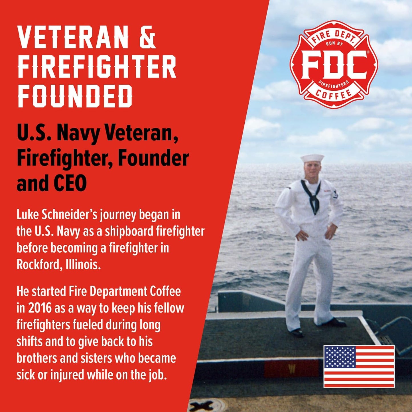 Fire Department Coffee - Gives Back to Firefighters - Full-Bodied & Bold Skull Crushing Espresso Ground Coffee - Roasted in the USA - Veteran Owned - 12 oz